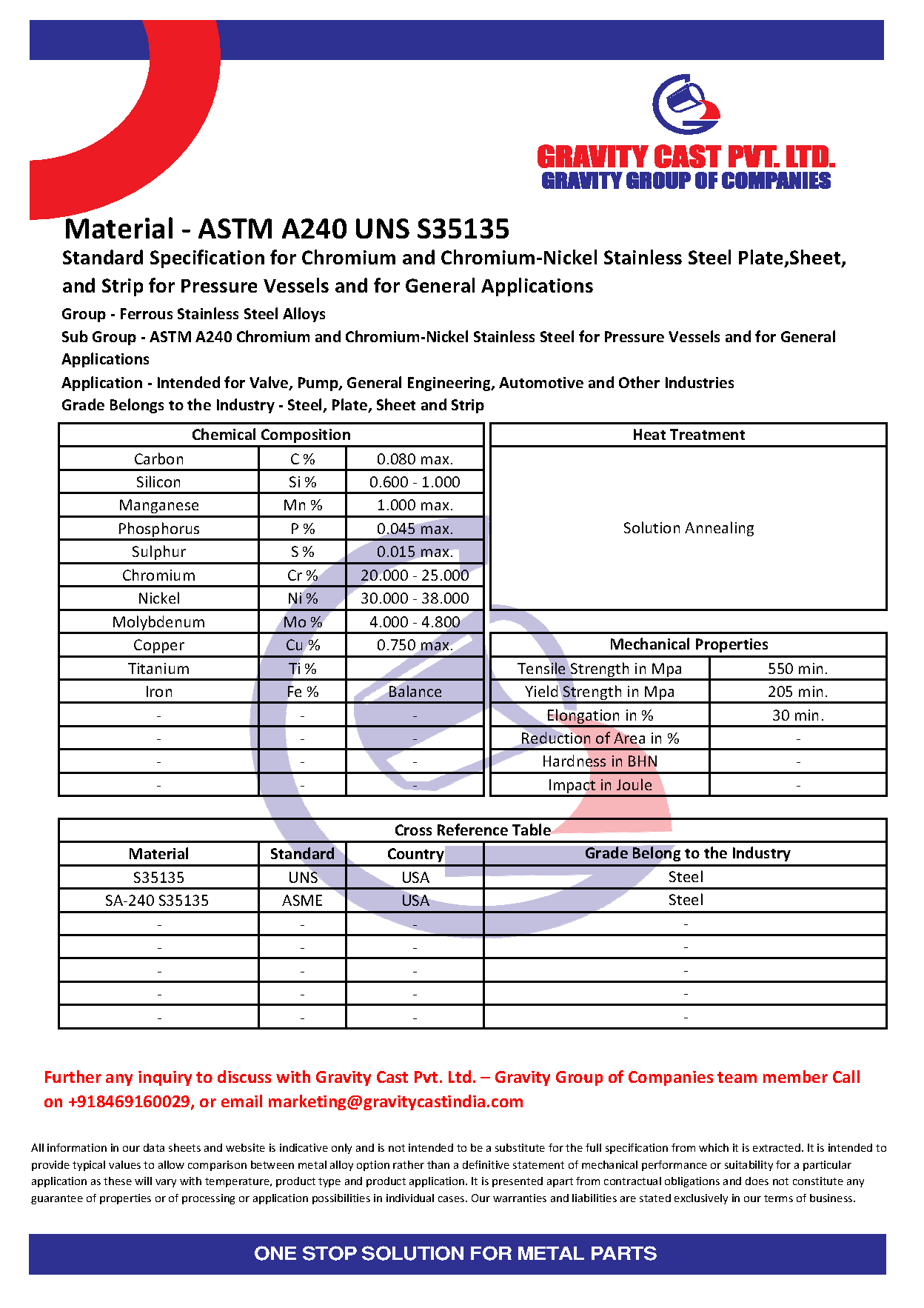 ASTM A240 UNS S35135.pdf